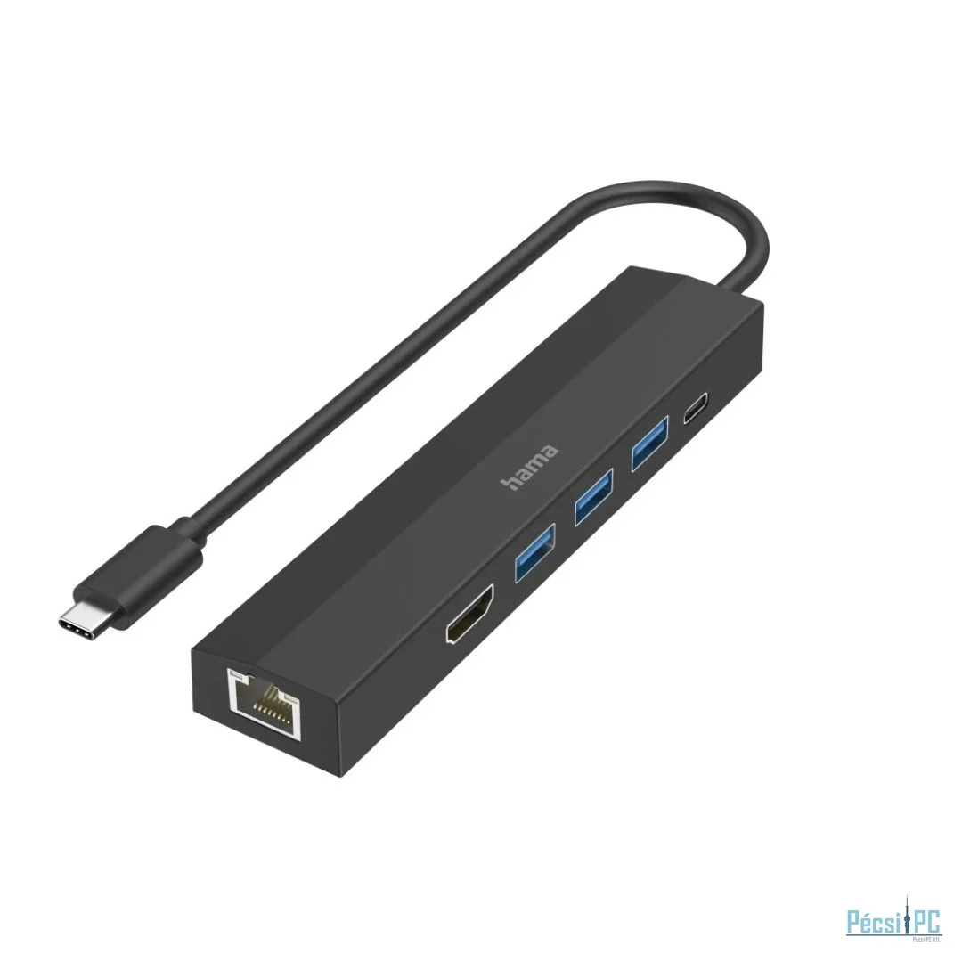 Hama USB 3.1 TYPE-C 6IN1 Dokkoló Black