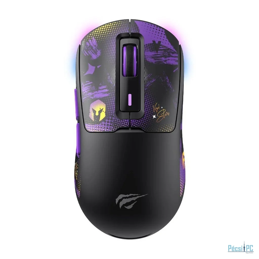 HAVIT Gamenote MS969WB x VKS Gaming Wireless Bluetooth Mouse Black/Purple