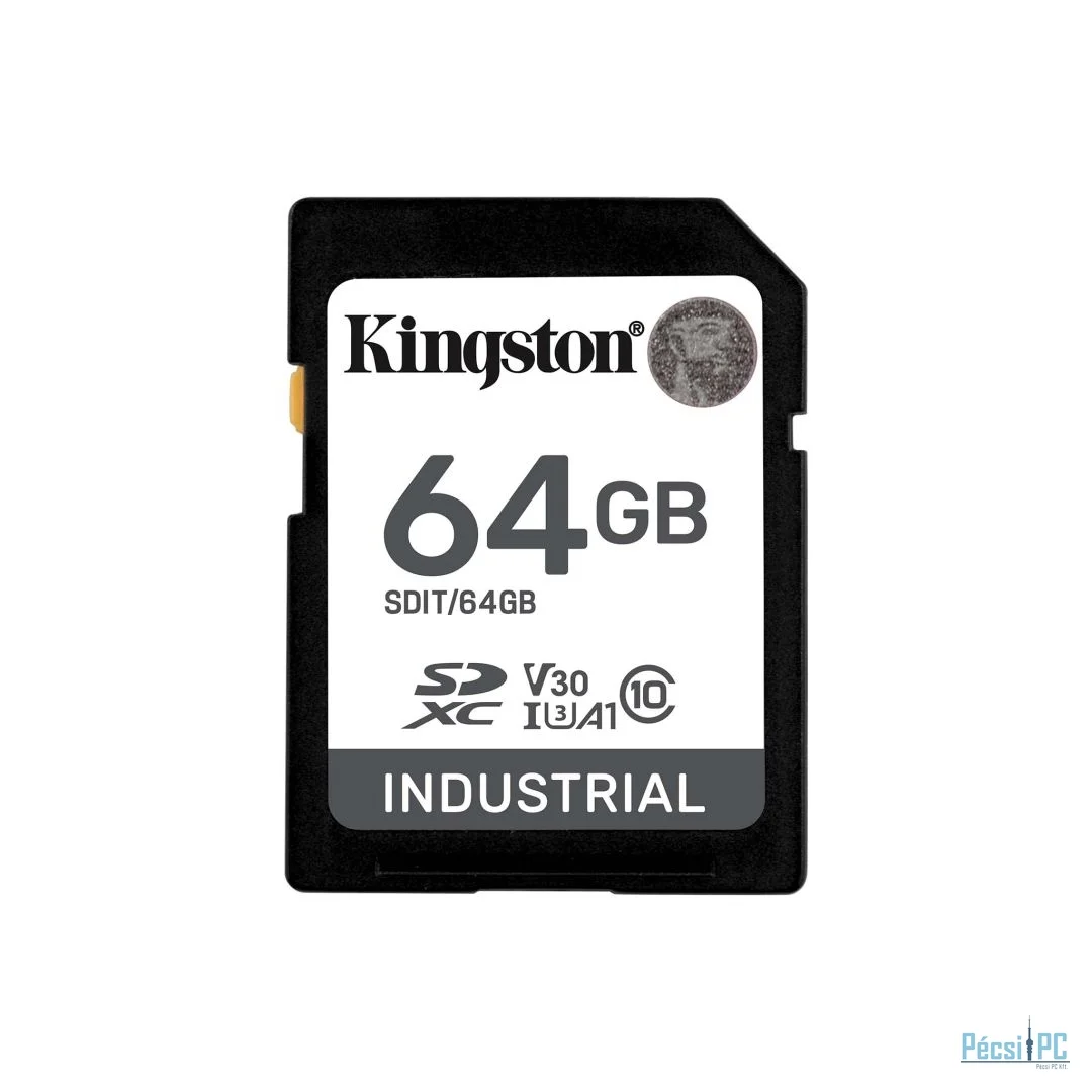 Kingston 64GB SDXC Industrial Class 10 U3 V30 A1
