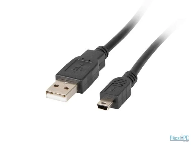 Lanberg USB Mini(M)->USB-A(M) 2.0 Cable 0,3m Black