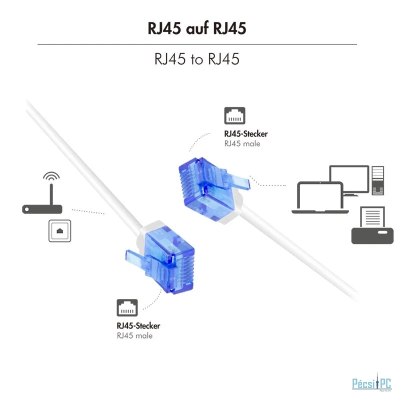 Logilink CAT6A U-UTP Patch Cable 7,5m White