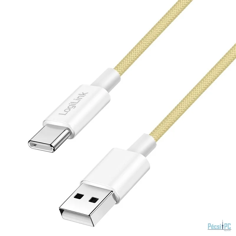 Logilink USB 2.0 Type-C C/M - A/M 60W cable 1m Yellow