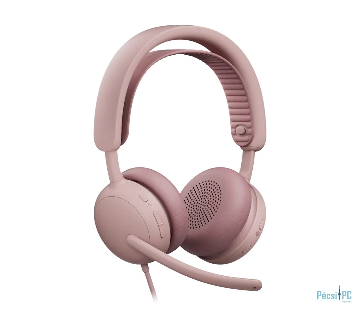 Logitech Zone Wired 2 for Business Teams version Headset Rose