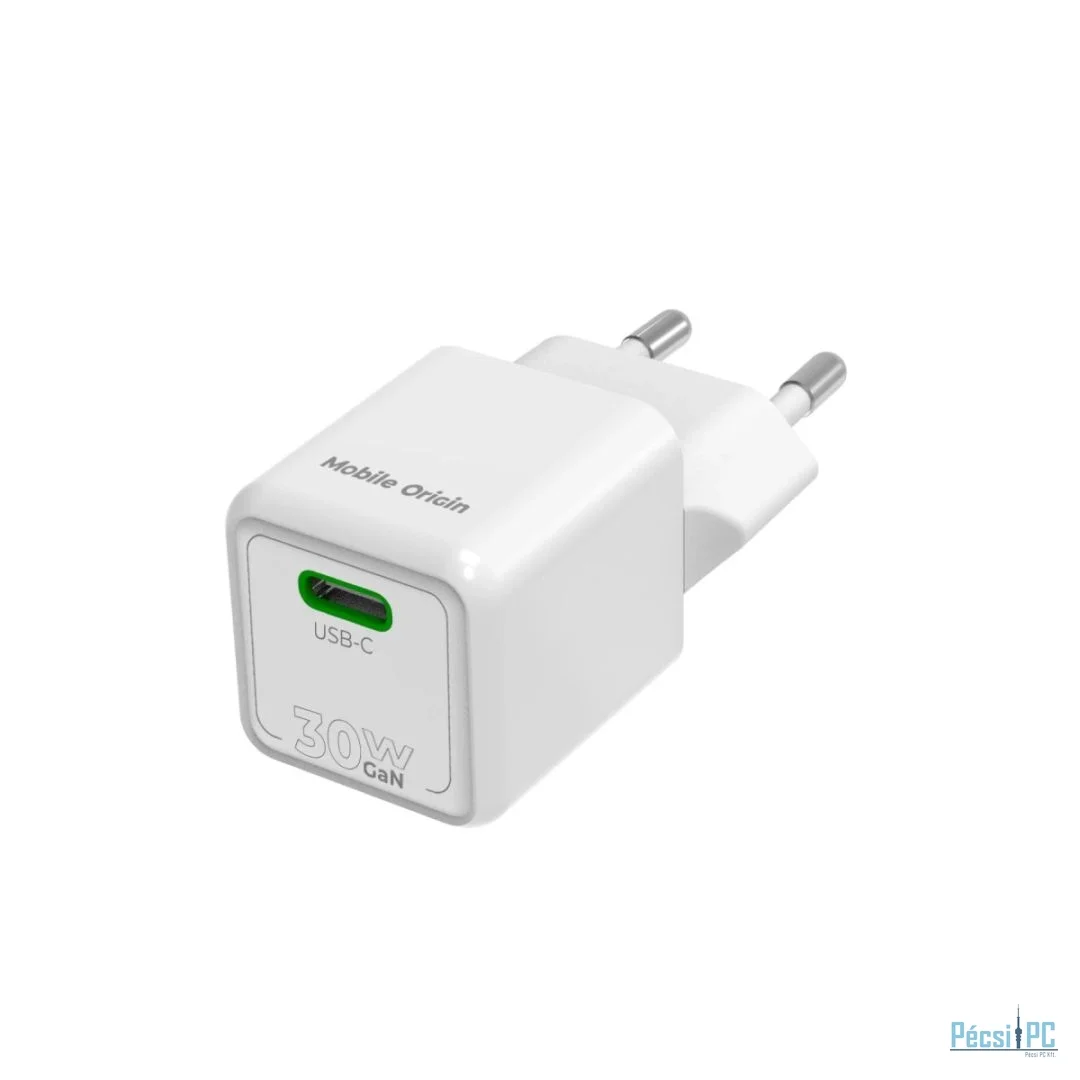Mobile Origin 30W Mini Charger PW23 USB-C White