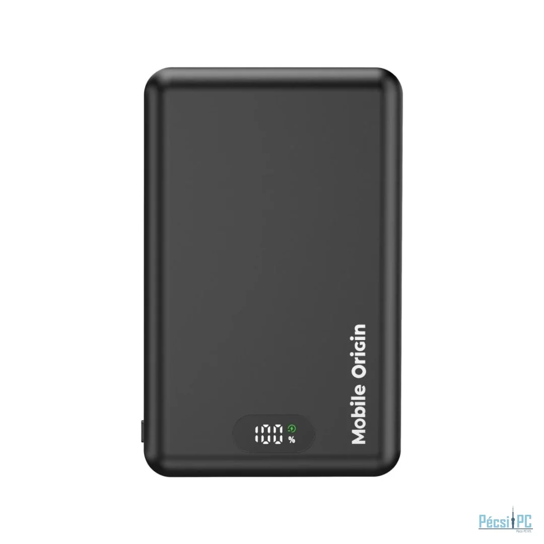 Mobile Origin Wireless Metal Slim 10000mAh PowerBank Black
