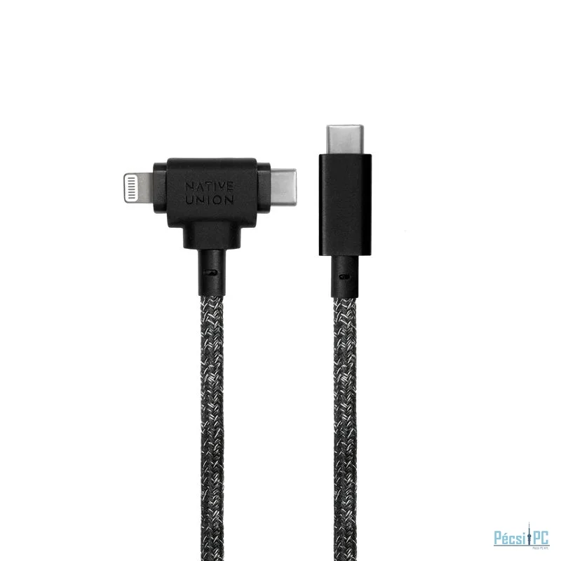 Native Union Belt Cable Duo (USB-C – Lighting/USB-C) 1,5m Cosmos