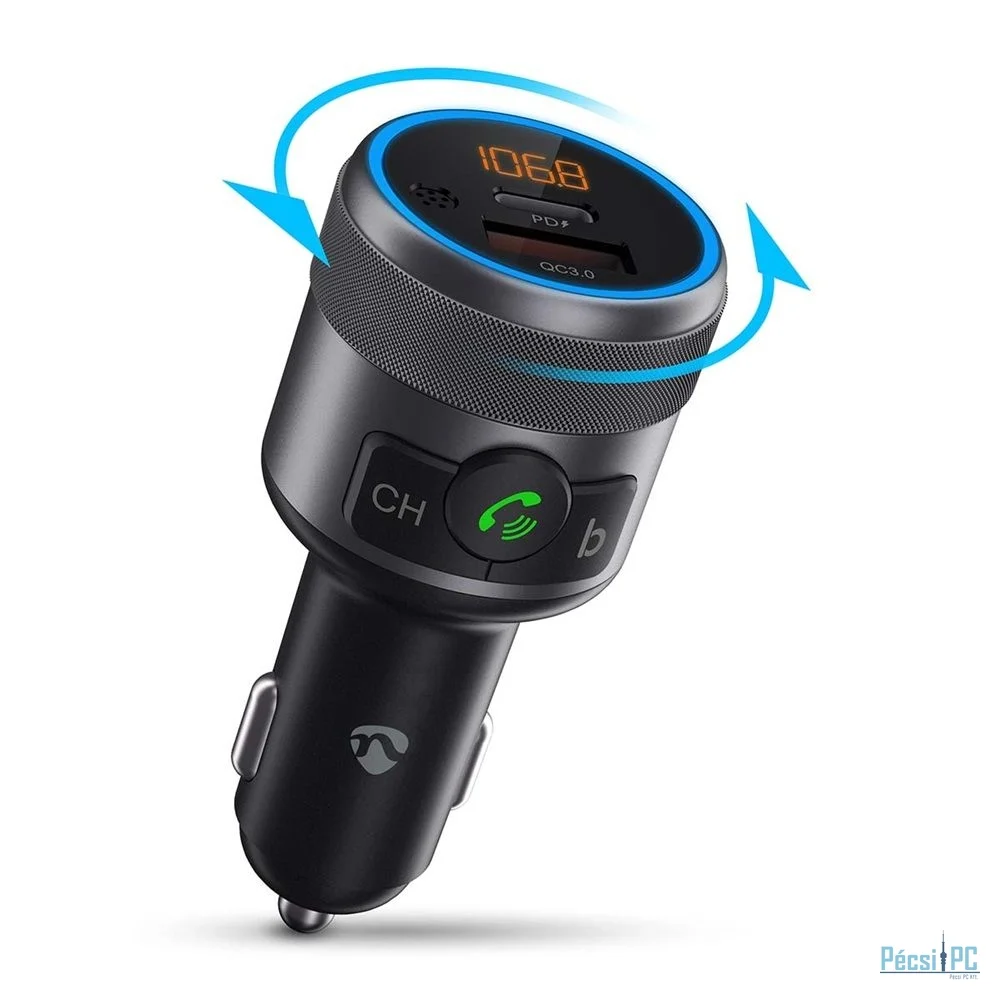 Nedis CATR3024BK Car FM Transmitter Black