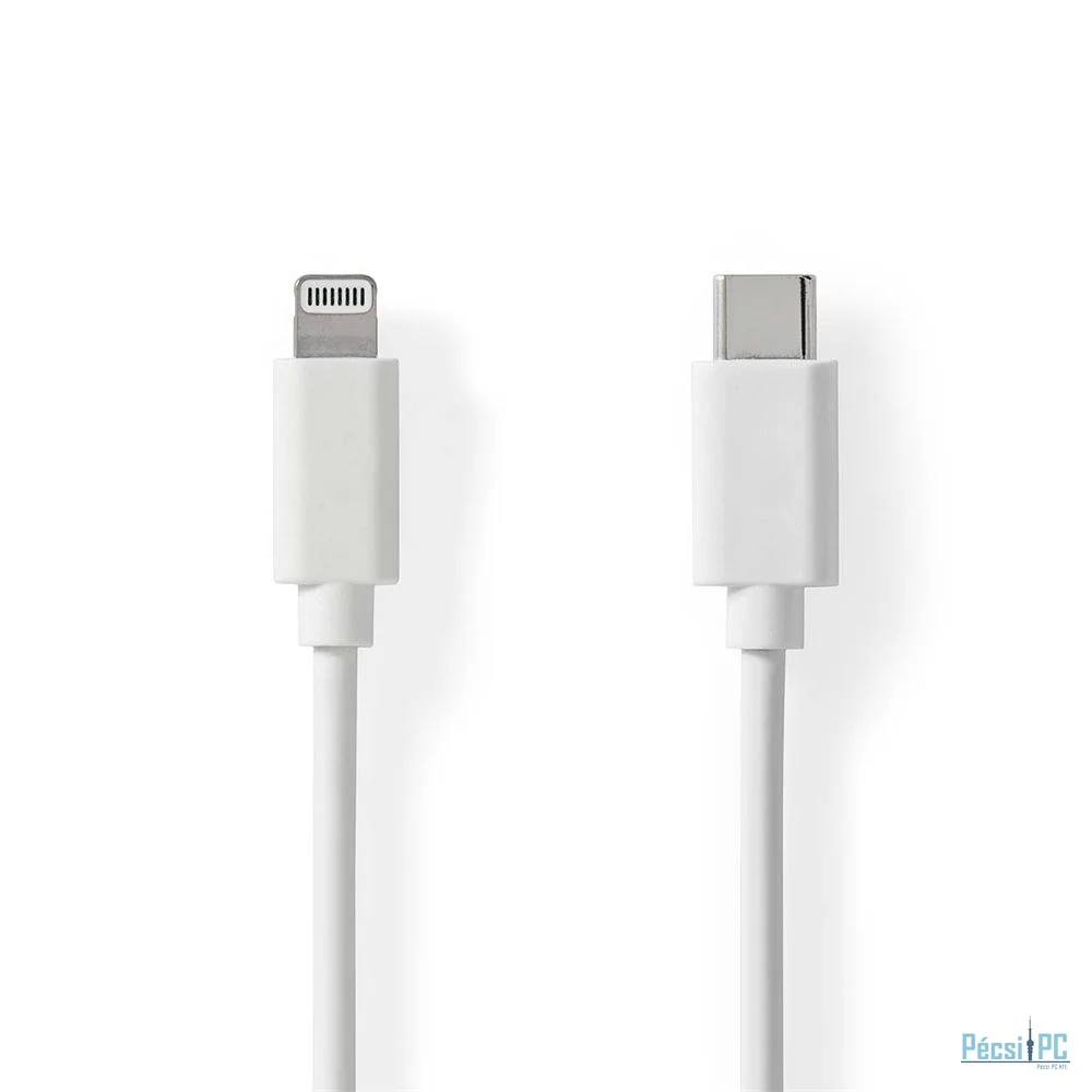 Nedis USB-C to Lightning Cable 1m White