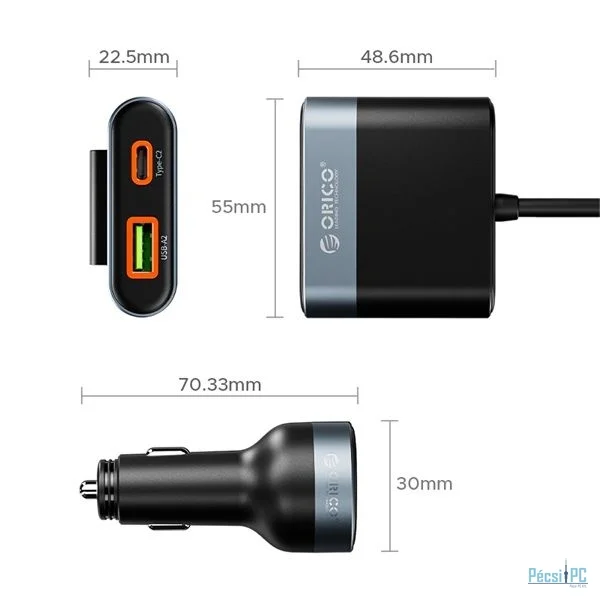 Orico CC-98AC-BK Car Charger Black