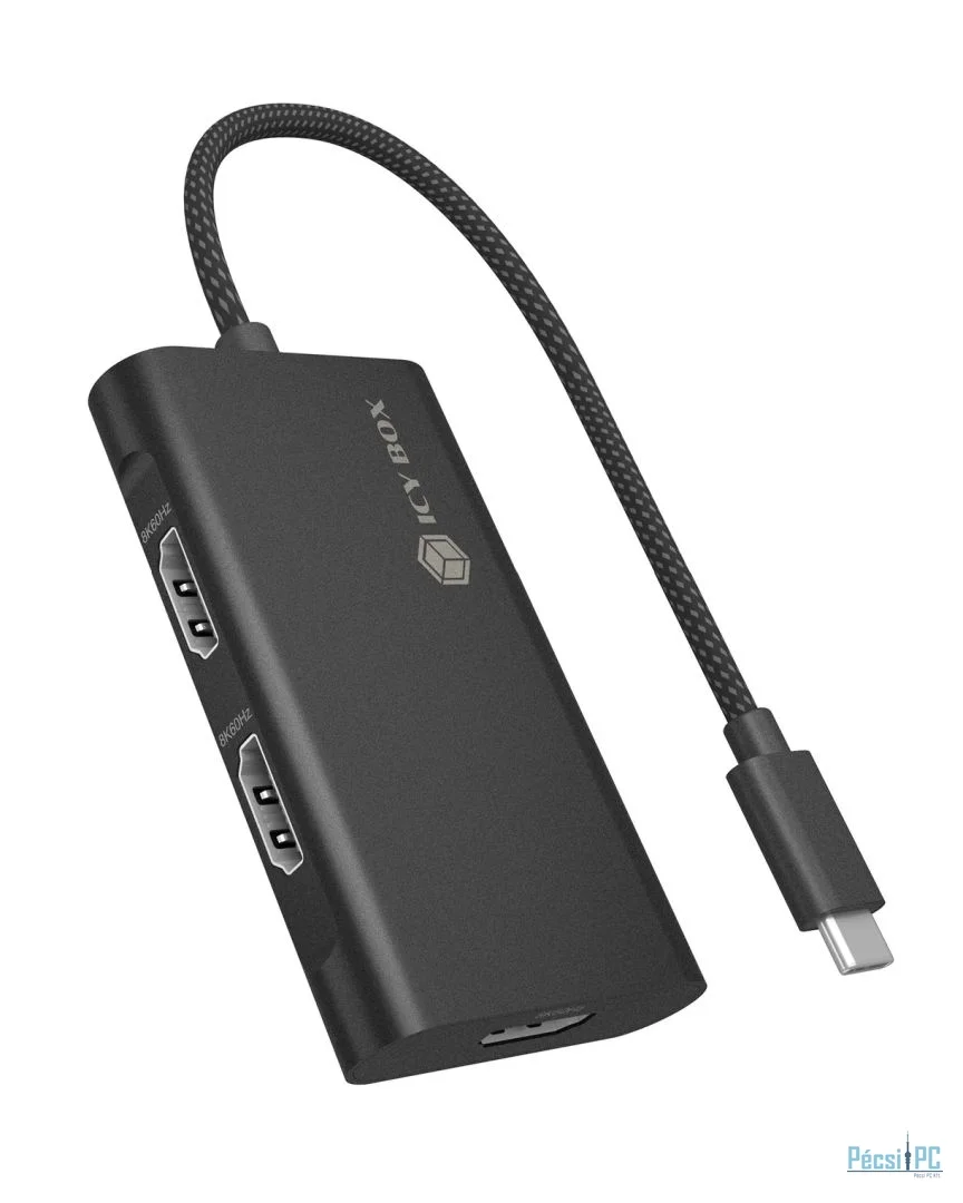 Raidsonic IcyBox IB-AD1030-C Adapter USB-C to Triple HDMI 4K