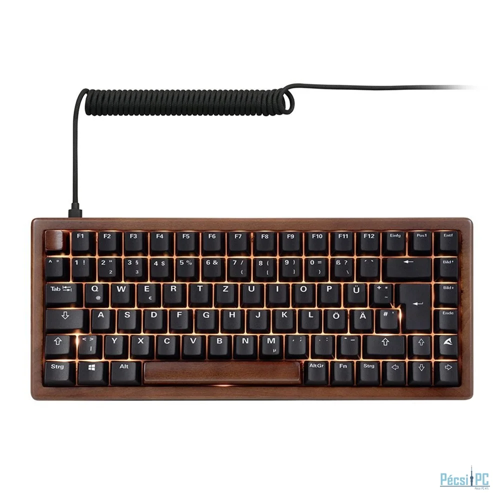 Sharkoon Skiller SGK50 S3 Wood PBT Gaming Keyboard Brown/Black UK