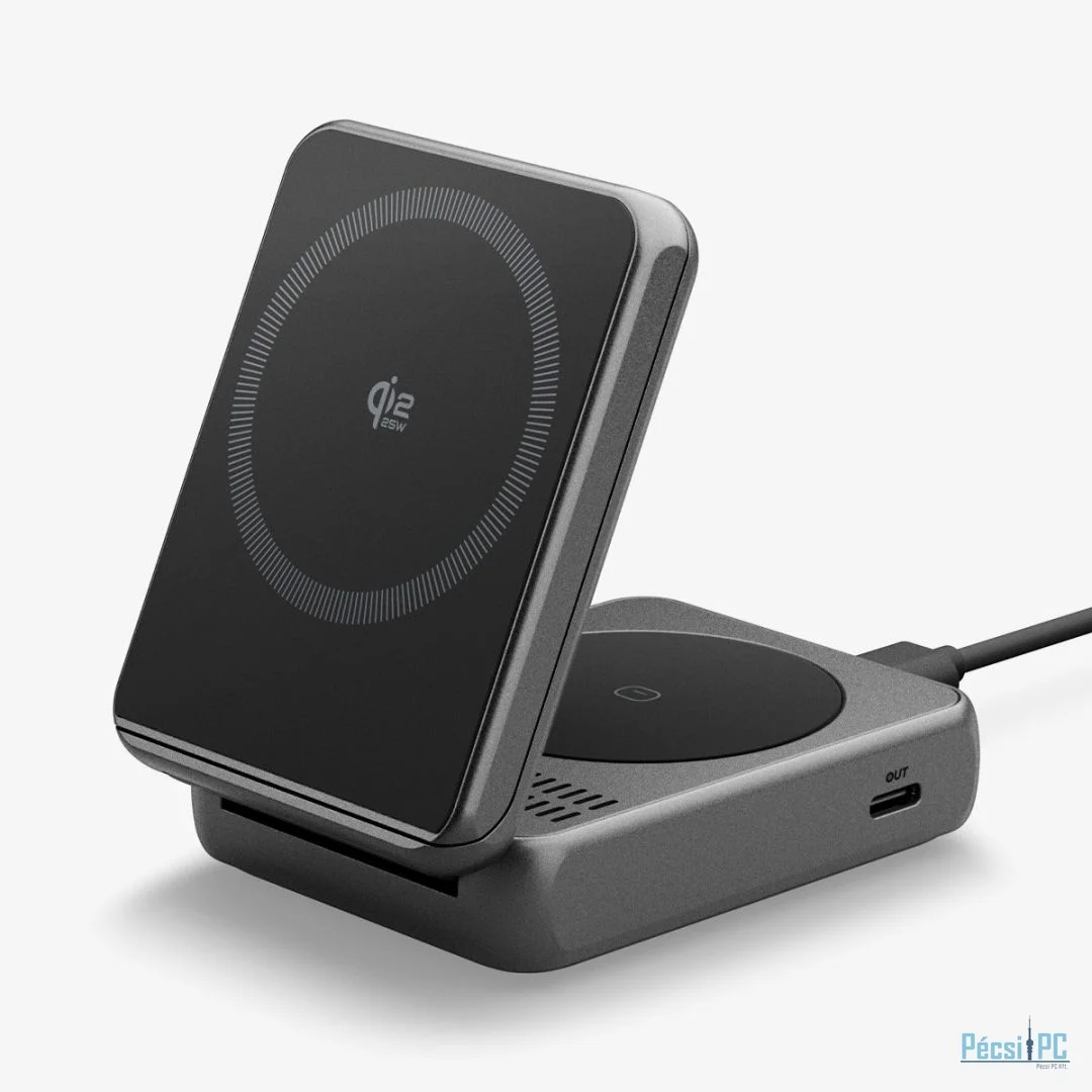 Spigen Essential MagSafe 2-in-1+C Wireless Charger Black