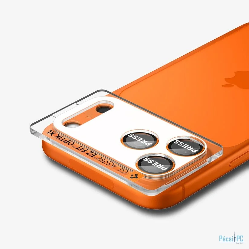 Spigen Glass tR EZ Fit Optik Pro XL for iPhone 17 Pro 1 Pack Orange