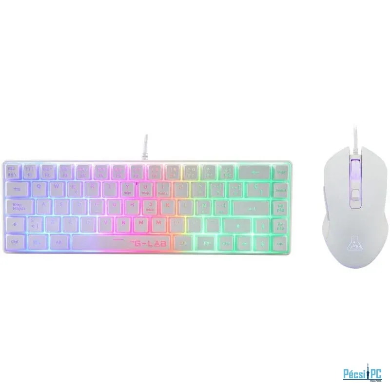 The G-Lab Keyz Hydrogen Keyboard Combo White HU