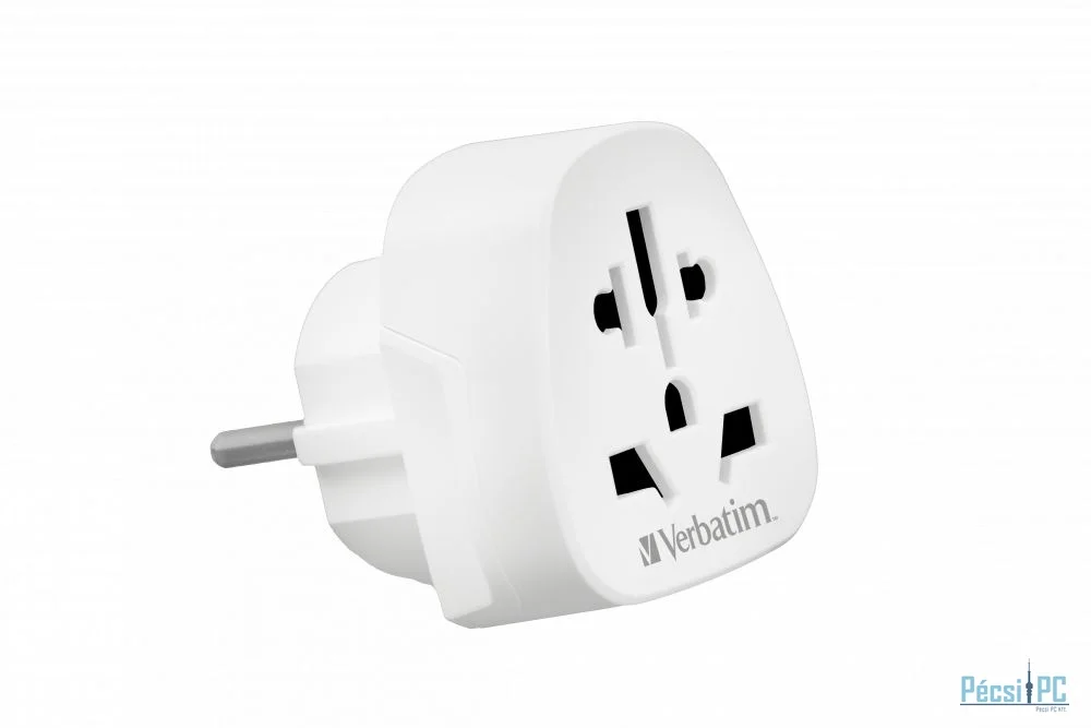Verbatim World to Europe Adapter Travel Plug White