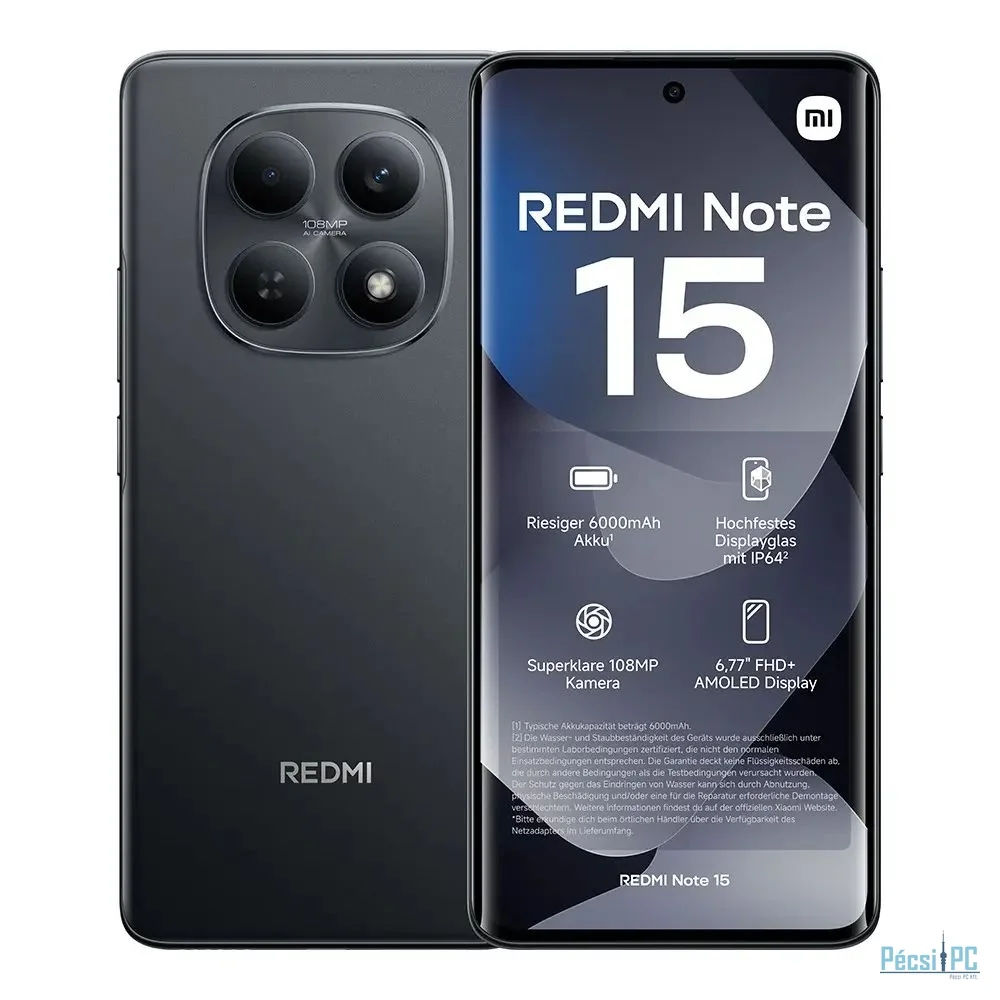 Xiaomi Redmi Note 15 128GB DualSIM Midnight Black