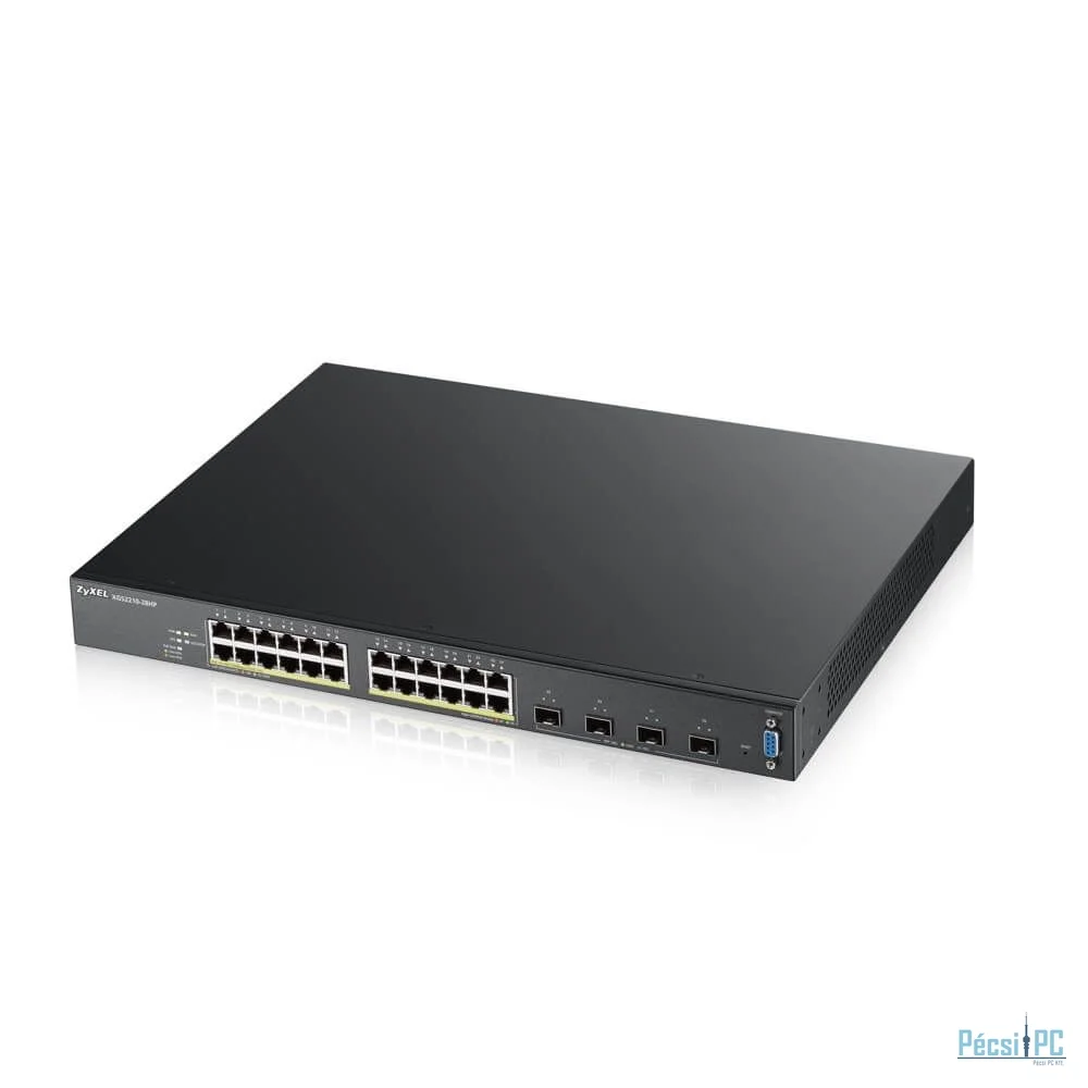 ZyXEL XGS2210-28HP 24-port GbE Layer 3 Access PoE Switch with 10GbE Uplink