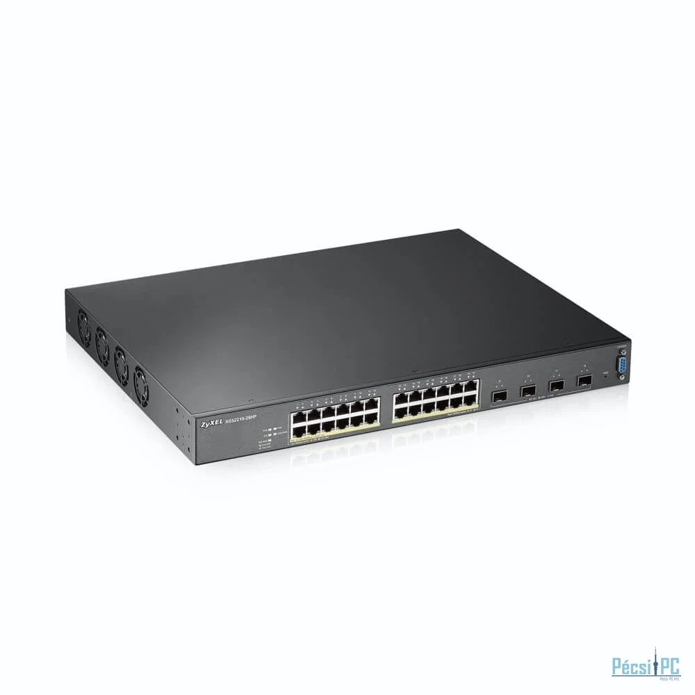 ZyXEL XGS2210-28HP 24-port GbE Layer 3 Access PoE Switch with 10GbE Uplink
