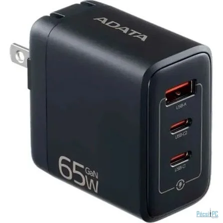 A-Data 65W GaN USB Charger Black (US)