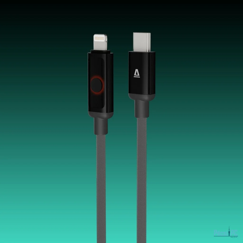 Avax CB650 Pulsey 27W USB-C to Lightning charger cable 0,5m Black