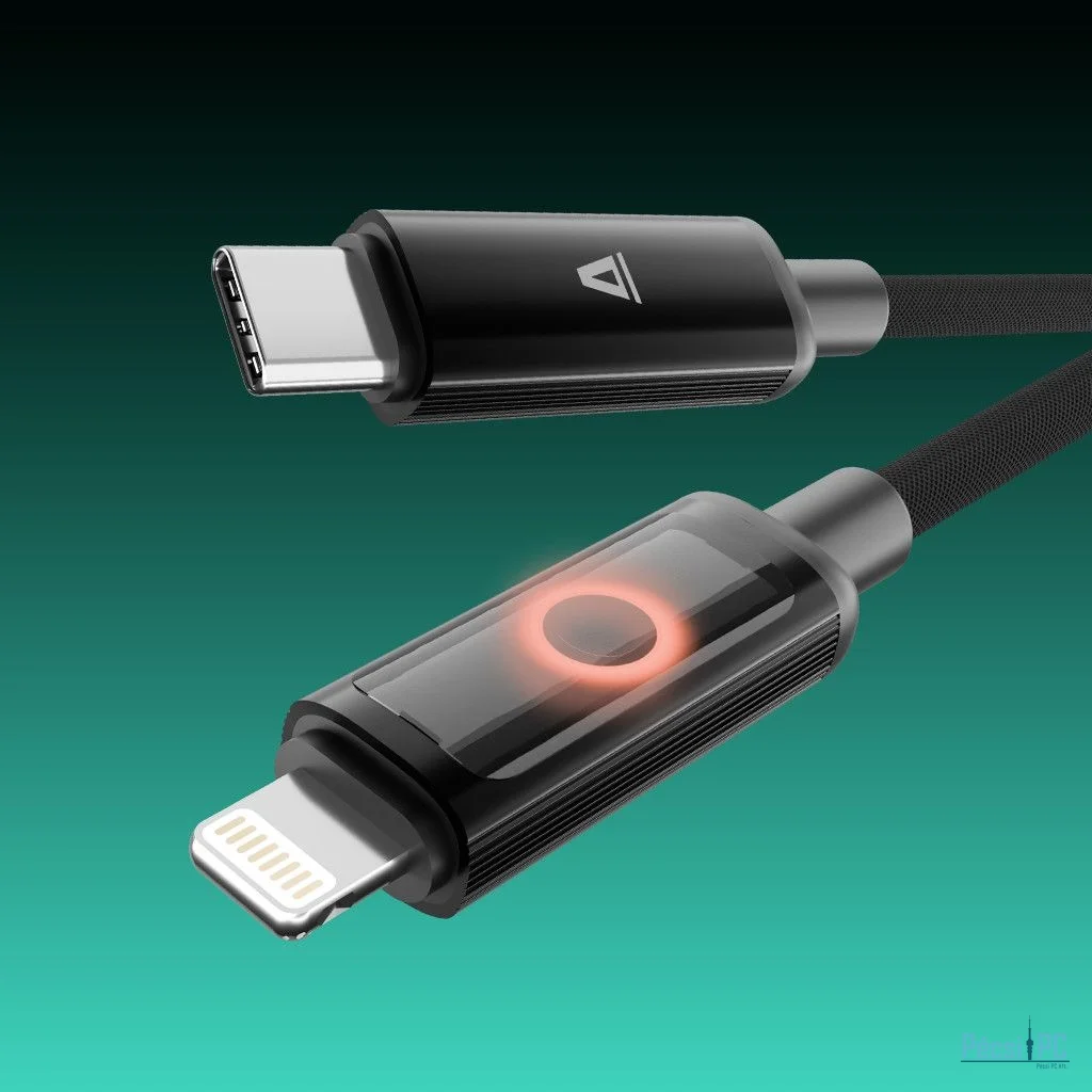 Avax CB650 Pulsey 27W USB-C to Lightning charger cable 1m Black