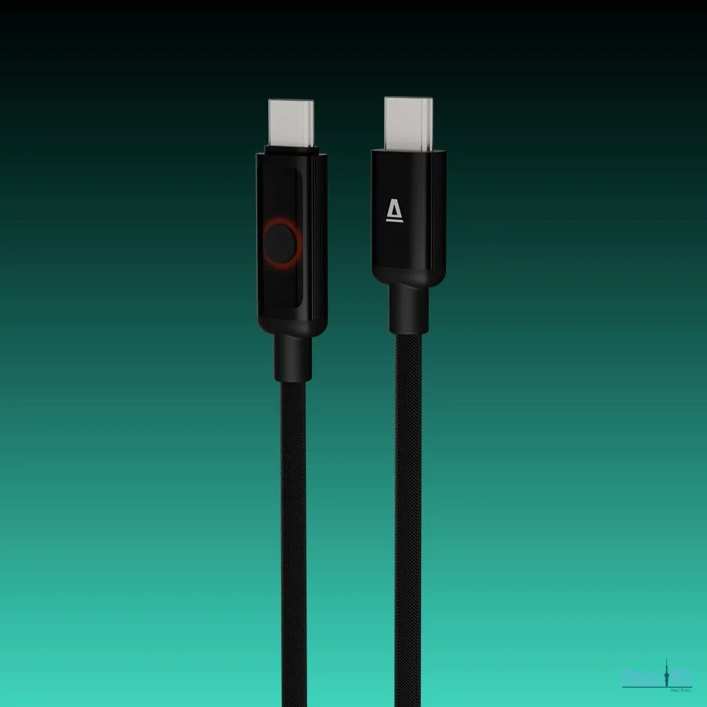 Avax CB650 Pulsey 60W USB-C charger cable 0,5m Black