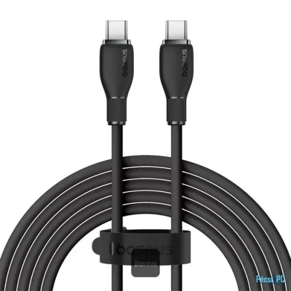 Baseus Pudding Series Fast Charging Cable With High-Speed Data Transmission Type-C to Type-C 100W 5A 1,2m Black