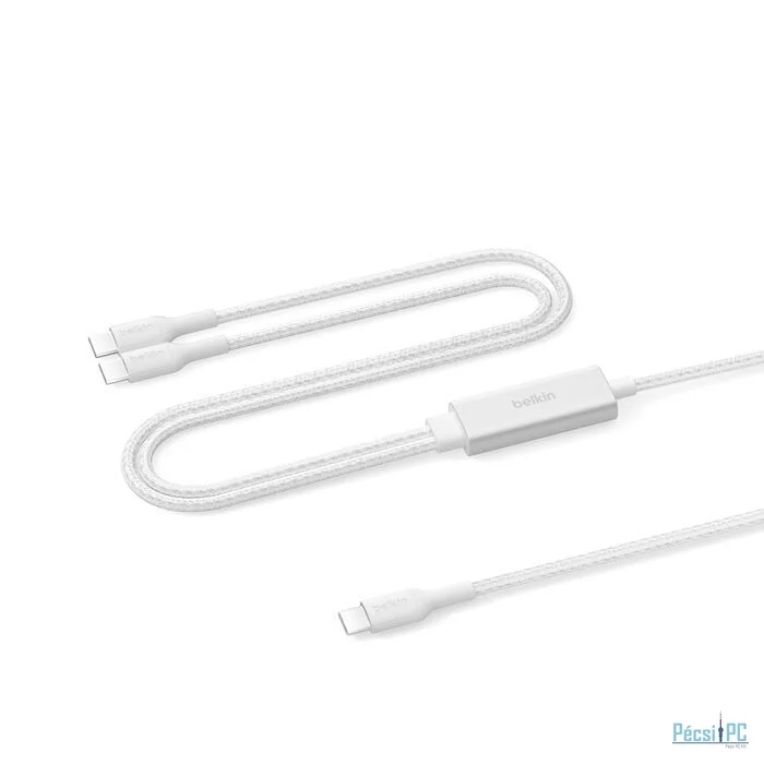Belkin Braided USB-C to Dual USB-C Cable 1,5m White