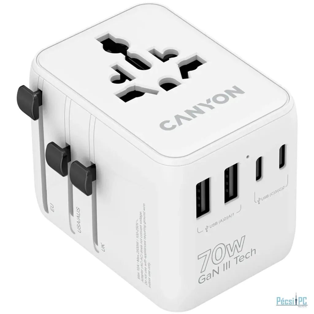 Canyon Universal Travel Adapter OnTour 70 White
