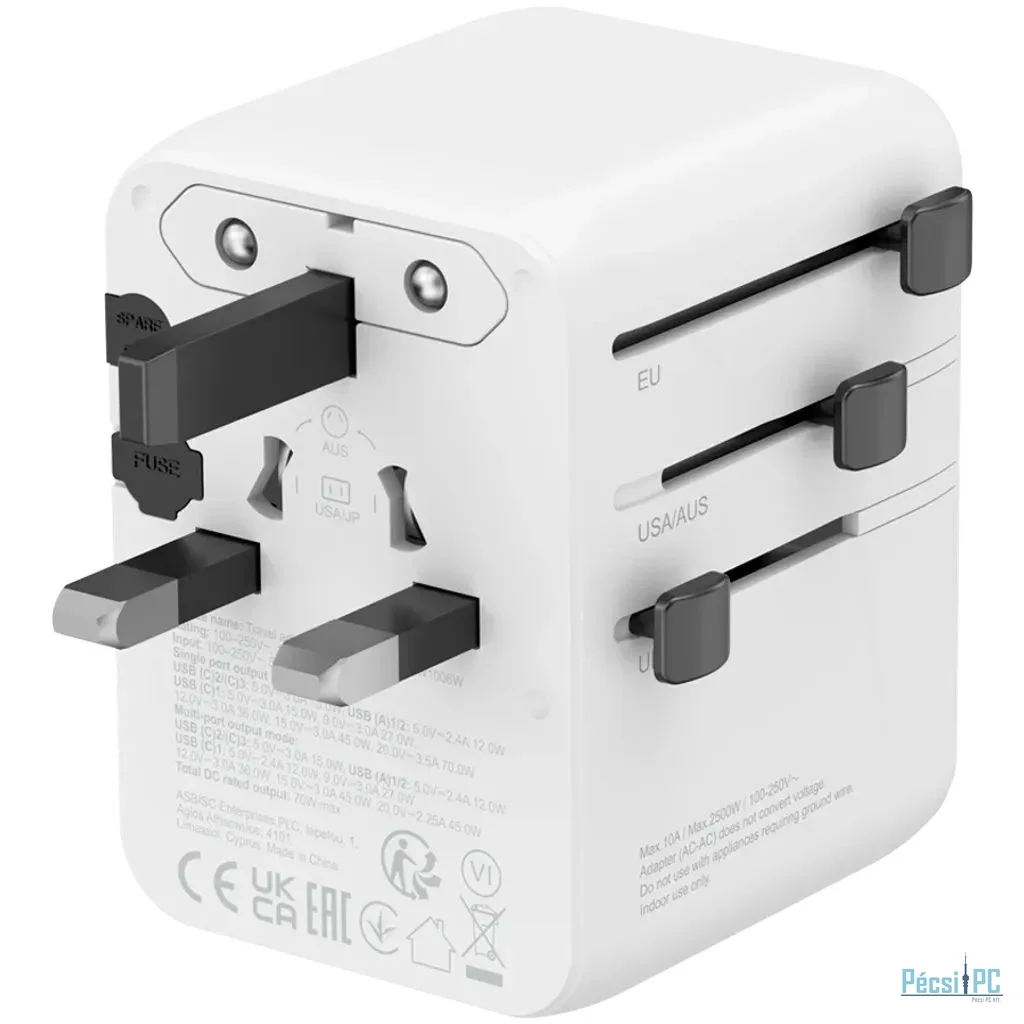 Canyon Universal Travel Adapter OnTour 70 White