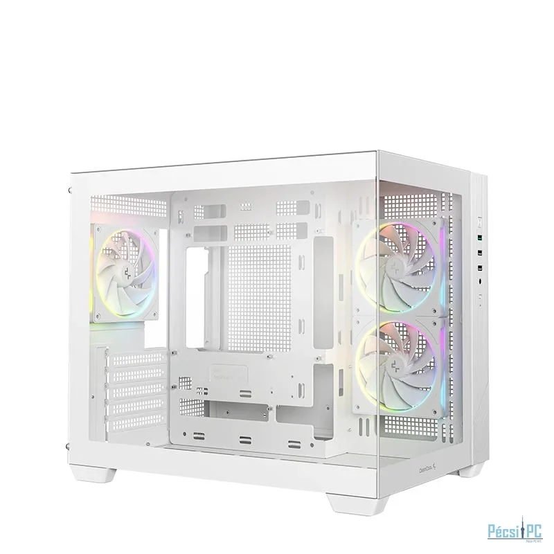 DeepCool CG330 3F WH Tempered Glass White