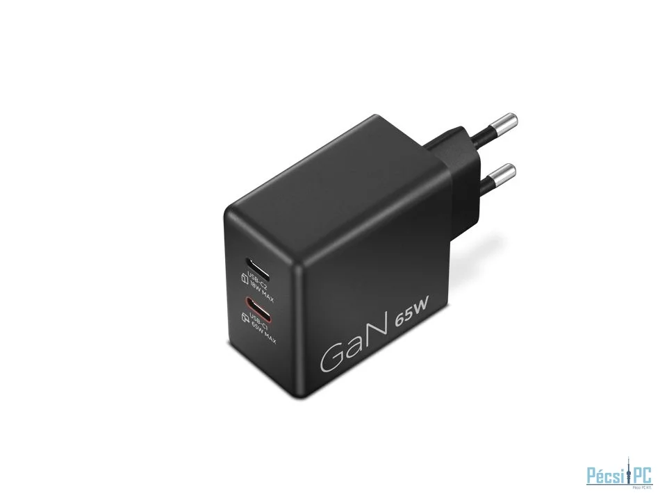 Dell Dual USB-C 65W GaN Charger Black