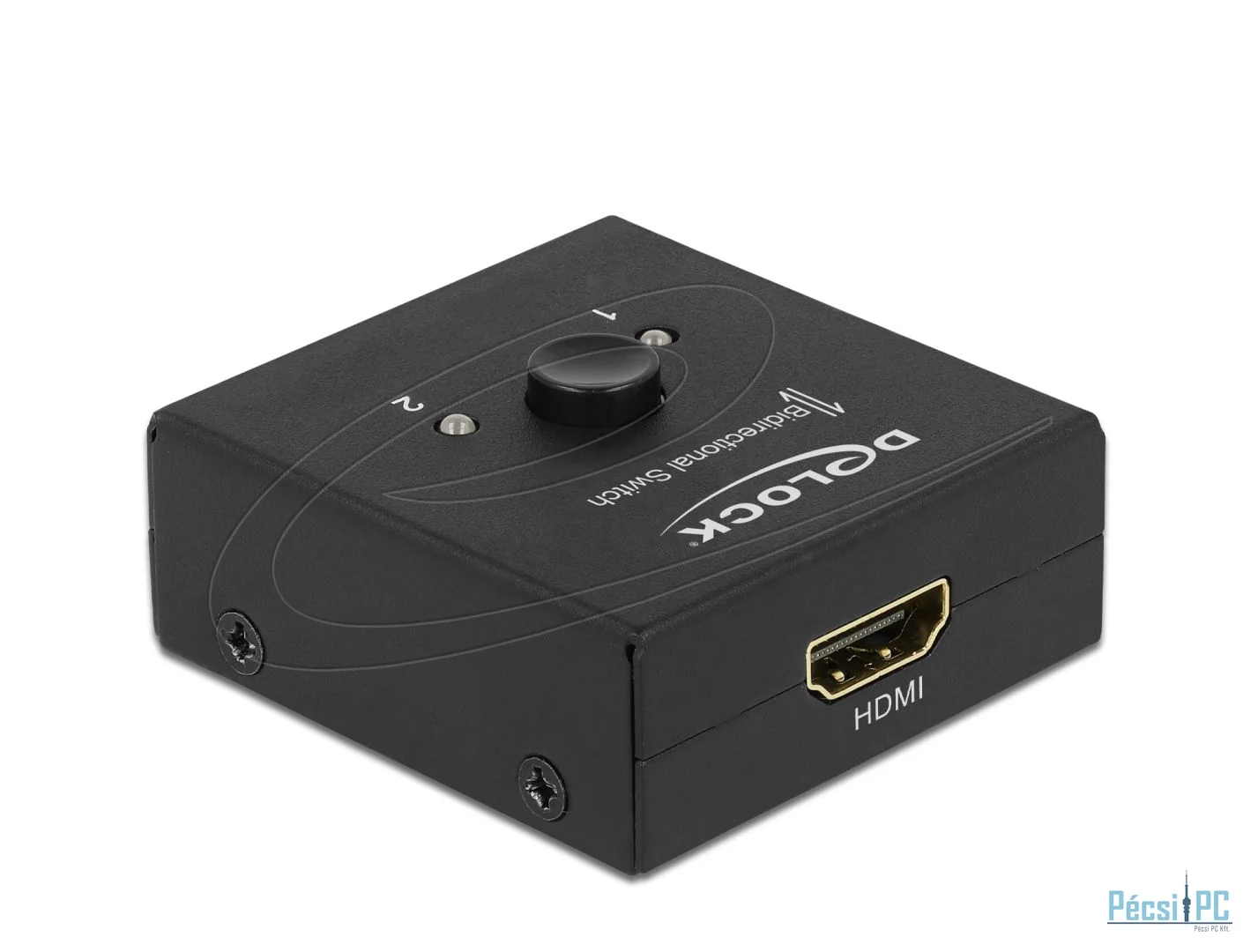 DeLock HDMI 2 - 1 Switch bidirectional 4K 60 Hz compact