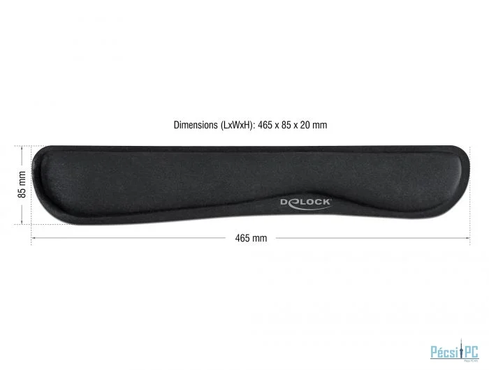 DeLock Wrist Rest for Keybord / Laptop Black