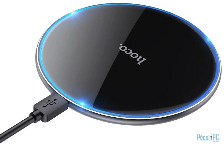 Hoco Wireless charger with backlight 15W Black