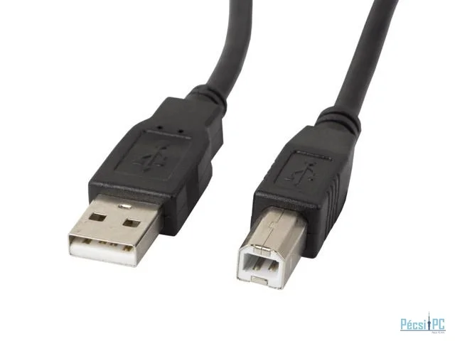 Lanberg USB-A (M) to USB-B (M) 2.0 cable 1m Black Ferrit
