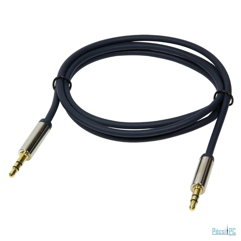 Logilink Audio 3.5 Stereo M/M straight 0,3m cable Blue