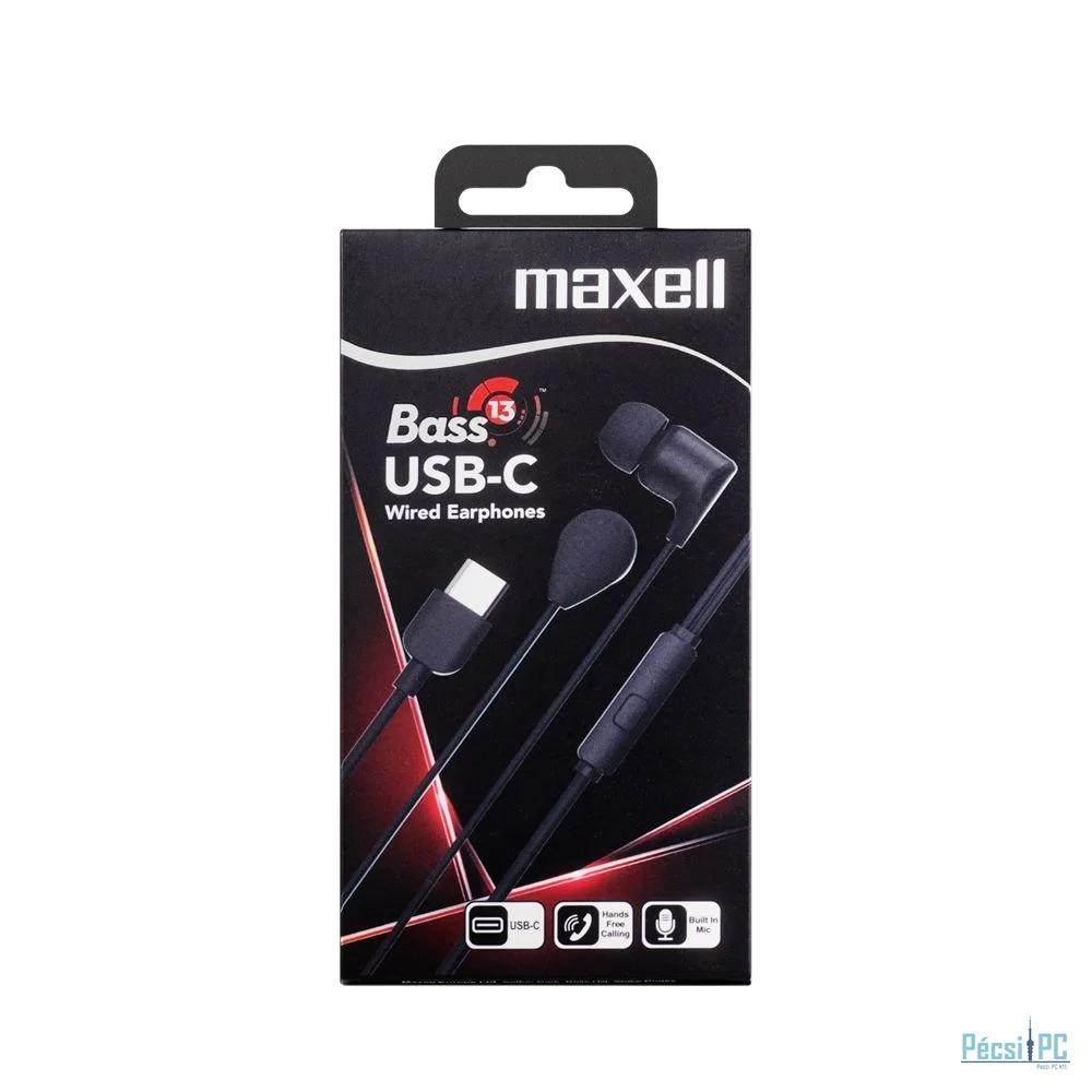 Maxell EB10 BASS13 In-ear Headset Black