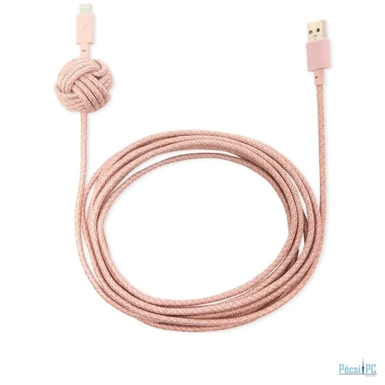Native Union Night Cable USB-A to Lightning 3m Rose