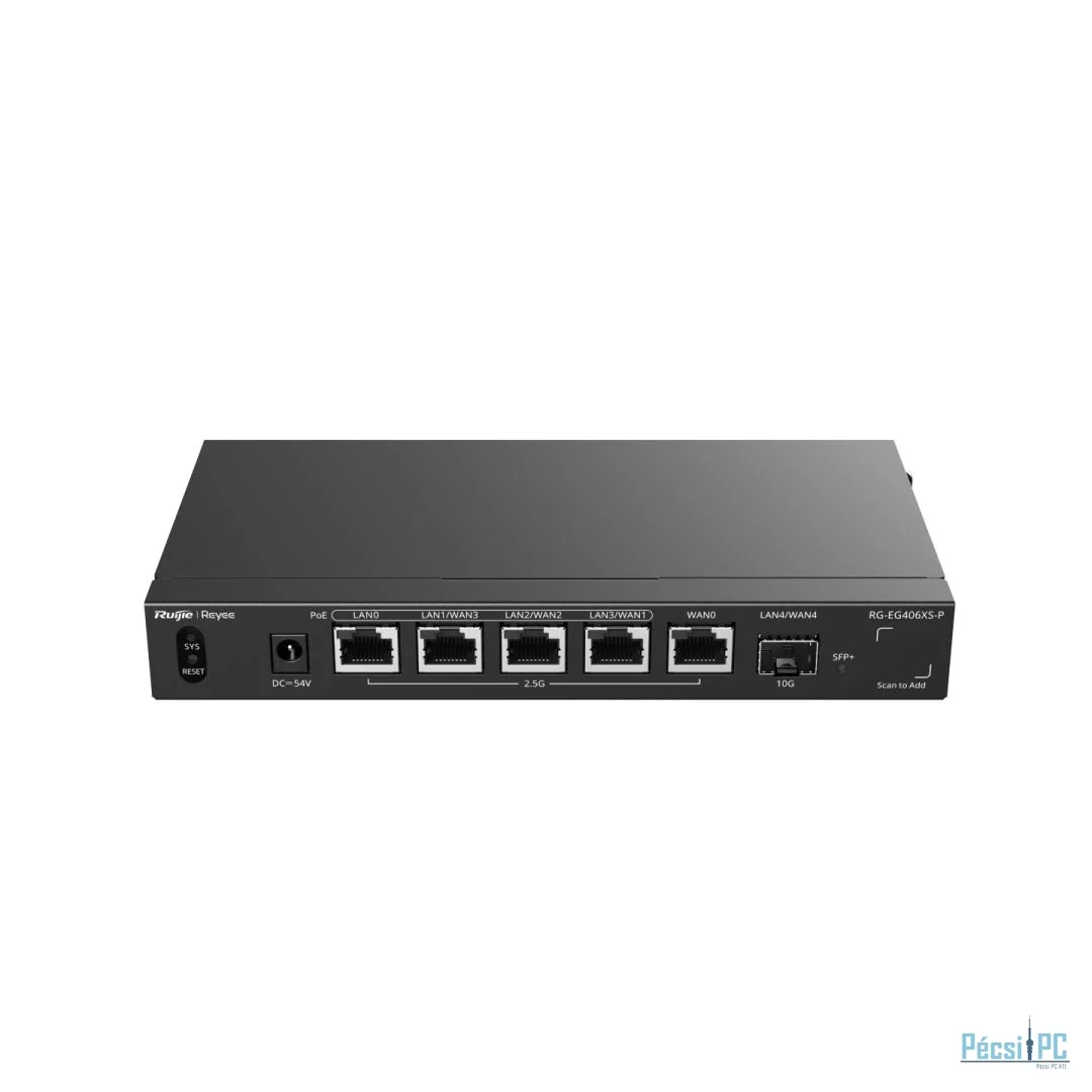 Reyee RG-EG406XS-P 5-Port (4 PoE/PoE+) 2.5G Cloud Managed Router