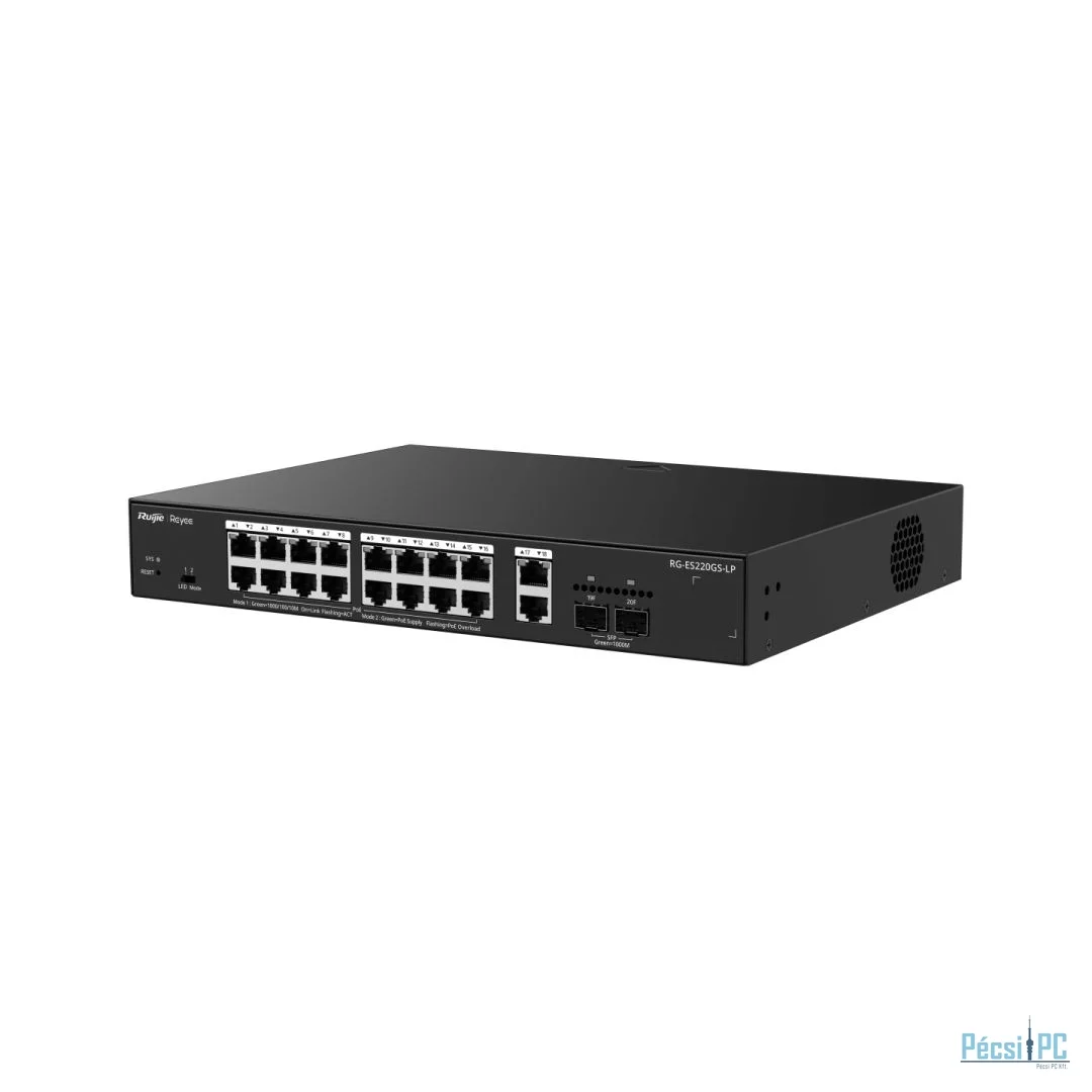 Reyee RG-ES220GS-LP 20-Port Gigabit Smart Cloud Managed PoE Switch