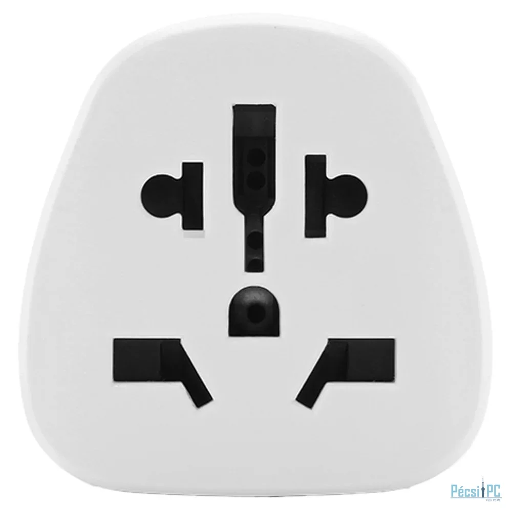 Savio AP-05 Travel adapter global socket – UK plug White