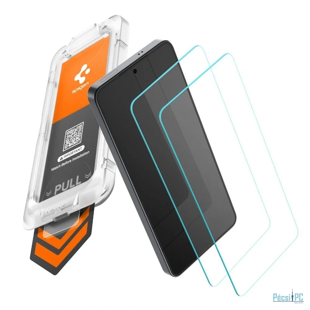 Spigen Glass tR EZ Fit Pro HD 2 Pack for Samsung Galaxy S26 Transparent