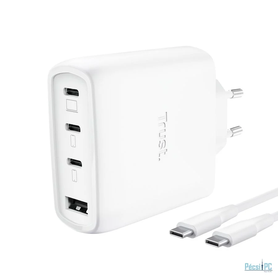 Trust Maxo 65W 4-Port GaN USB Charger White