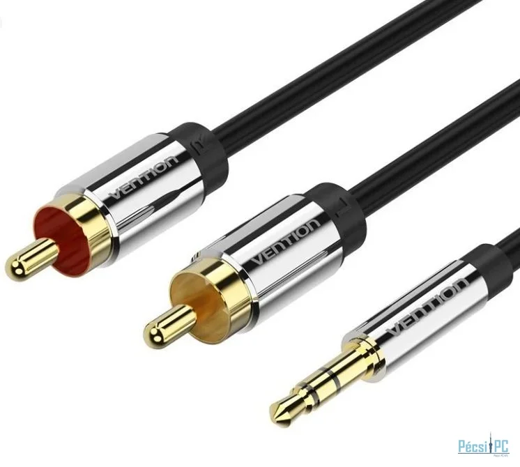 Vention 3,5mm Jack to 2xRCA Cable 5m Black/Silver