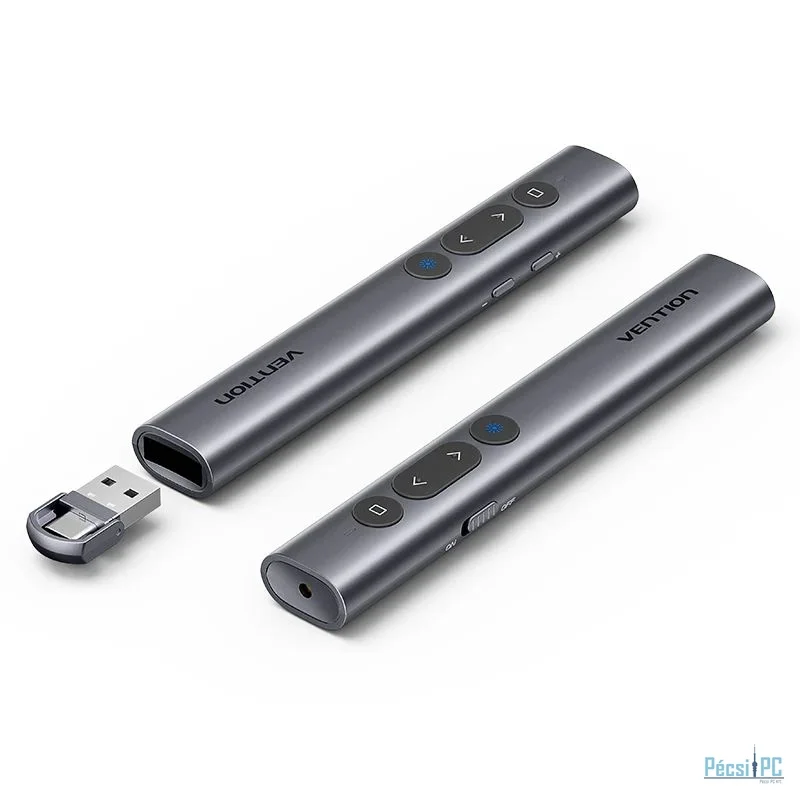 Vention KQIH0 Wireless Presenter Red Laser Grey