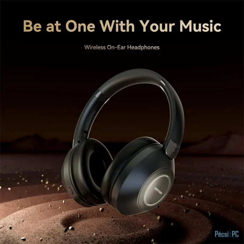 Vention SoundMate Wireless On-Ear Bluetooth Headset Black