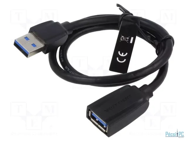 Vention USB 3.0 nickel plated cable 0,5m Black