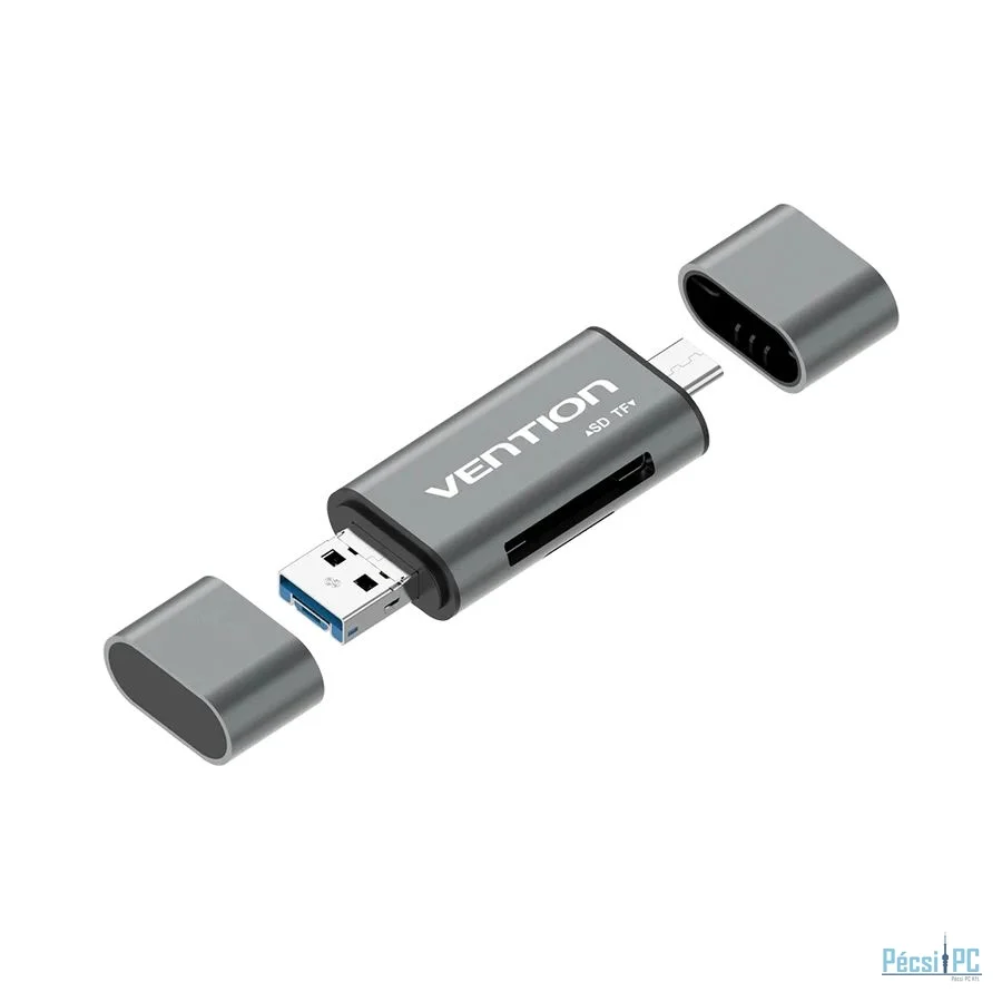 Vention USB3.0 Multi-function Card Reader Grey