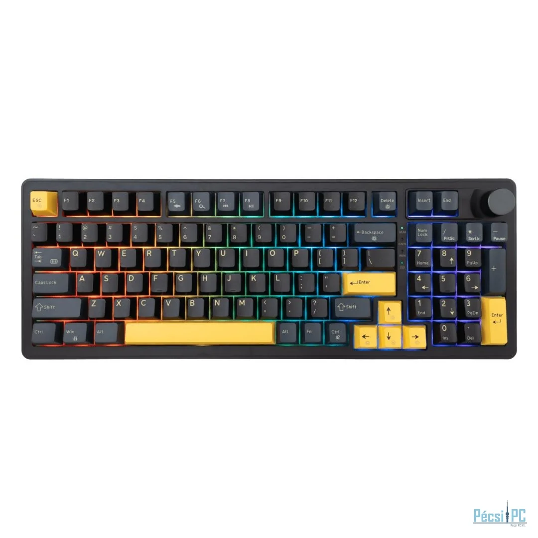 White Shark Excalibur Gaming Wireless Bluetooth Keyboard Black US